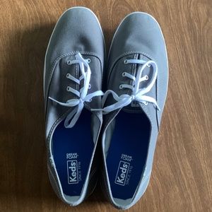 Keds Size 13 Gray Canvas Classic WF35186 Lace Up Sneaker
